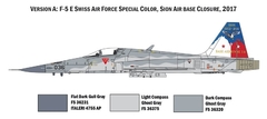 Kit Italeri - F-5E Swiss Air Force - 1:72 - 01420 en internet