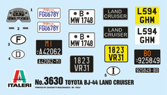 Italeri - Toyota BJ44 Land Cruiser - 1:24 - 3630 en internet