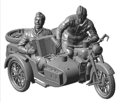 Kit Zvezda - Soviet Motorcycle M-72 with Side Car and Crew - 1:35 - 03639 - buy online