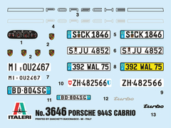 Italeri - Porsche 944S Cabrio - 1:24 - 3646 na internet