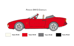 Italeri - Porsche 944S Cabrio - 1:24 - 3646 - ArtModel Modelismo