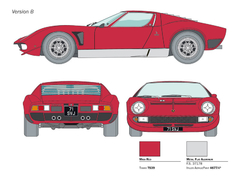 Image of Italeri - 3649 - Lamborghini Miura Jota SVJ - 1:24