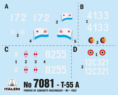 Italeri - T-55A - 1:72 - 7081 - ArtModel Modelismo