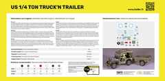 Heller - 81105 - US 1/4 TON Trunck'n Trailer - 1:35 - buy online