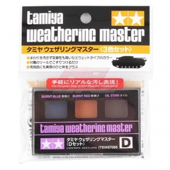 Tamiya - 87088 - Weathering Master D set - Burnt Blue, Burnt Red, Oil Stain en internet