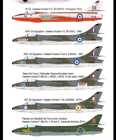 Image of Academy - Raf & Export Hawker Hunter F.6/FGA.9 - 1:48