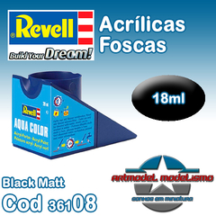 Tinta Acrílica Revell - 36108 - Black Matt