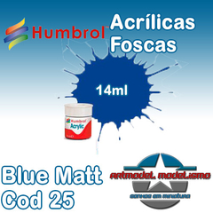 Humbrol Acrílica - 25 - Blue Matt (Azul) - 41624C