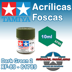 Tinta Acrílica Tamiya - XF-89 - Dark Green 2 - 81789