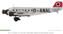 Image of Eduard - Ju 52 Airliner - 4423 - 1:144