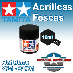 Tamiya - XF-1 - Flat Black - Preto Fosco - 81701