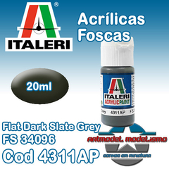 Tinta Acrílica Italeri - 4311AP - Flat Dark Slate Grey - FS34096