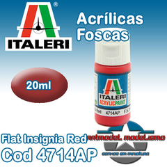 Tinta Acrílica Italeri - 4714AP - Flat Insignia Red - FS31136