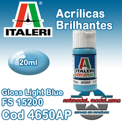 Tinta Acrílica Italeri - 4650AP - Gloss Light Blue - FS15200