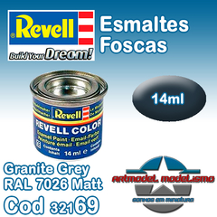 Tinta Esmalte Revell - 32169 - Granite Grey RAL 7026 Matt (Email Color)