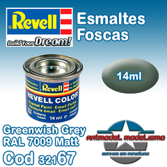 Tinta Esmalte Revell - 32167 - Greenwish Grey RAL 7009 Matt (Email Color)