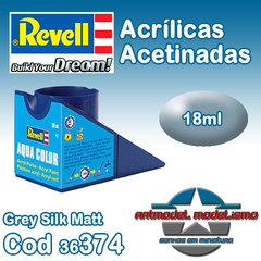 Tinta Acrílica Revell - 36374 - Grey Silk Matt