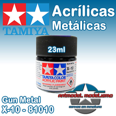 Tamiya Acrílica - X-10 - Gun Metal - 81010 - 23ML