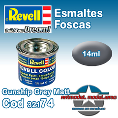 Tinta Esmalte Revell - 32174 - Gunship Grey Matt (Email Color)