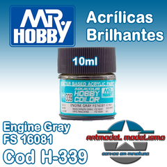 Tinta Acrílica Gunze - 339 - Engine Gray - Gloss - MrHobby