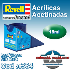 Tinta Acrílica Revell - 36364 - Leaf Green Silk Matt