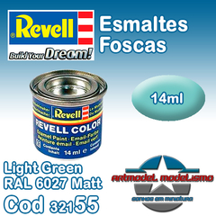 Tinta Esmalte Revell - 32155 - Light Green RAL 6027 Matt (Email Color)