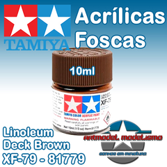 Tamiya Acrílica - XF-79 - Linoleum Deck Brown - 81779