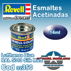 Tinta Esmalte Revell - 32350 - Lufthansa blue RAL 5013 Silk Matt (Email Color)