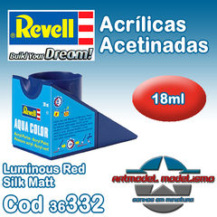 Tinta Acrílica Revell - 36332 - Luminous Red Silk Matt