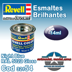 Tinta Esmalte Revell - 32154 - Night Blue RAL 5022 Gloss (Email Color)