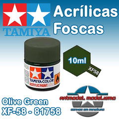 Tinta Acrílica Tamiya - XF-58 - Olive Green - 81758