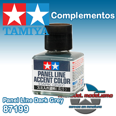 Tamiya - 87199 - Panel Line Accent Color - Dark Gray