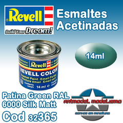 Tinta Esmalte Revell - 32365 - Patina Green RAL 6000 Silk Matt (Email Color)