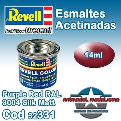 Tinta Esmalte Revell - 32331 - Purple Red RAL 3004 Silk Matt (Email Color)