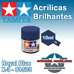 Tamiya - X-3 - Royal Blue Gloss (Azul Royal) - 81503