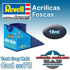 Tinta Acrílica Revell - 36178 - Tank Grey Matt