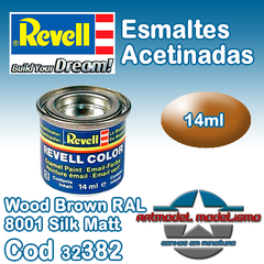 Tinta Esmalte Revell - 32382 - Wood Brown RAL 8001 Silk Matt (Email Color)