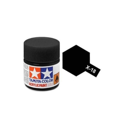 Tamiya Acrílica - X-18 - Semi Gloss Black - 81018 - 23ml - buy online