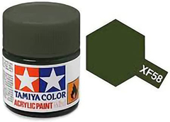 Tinta Acrílica Tamiya - XF-58 - Olive Green - 81758 - buy online