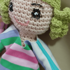 Muñec@ tejid@ crochet con bolsa camita M3/Amigurumi - comprar online