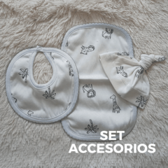 Set 3 accesorios algodón - tienda online