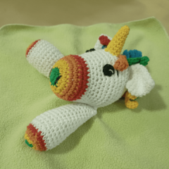 Trapito de Apego 0+ / amigurumi unicornio