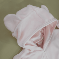 Campera de PLUSH con capucha (rosa) - comprar online