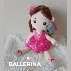 Muñeca Ballerina de peluche 16" B