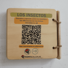 Libro de madera con encastre /ENCICLOPEDIA INSECTOS 36+ - eydbebes
