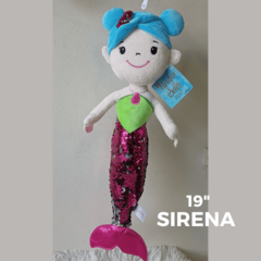 Muñeca SIRENA de peluche 19" - comprar online