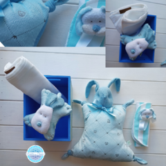 Caja regalo Babyshower /Blue Rabbit grande - eydebebes