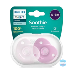 8238 /39 Chupetes Avent Soothie x 2 (0-6m)