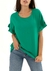 Blusa Lino con Volado MANOLIA 20-37-2 en internet