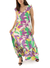 Vestido Largo Poplin Estampado 20-57-1 - tienda online